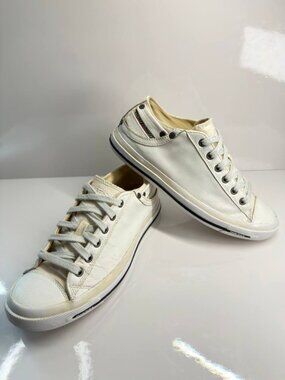 Diesel Industry White Leather Sneakers – Women’s US 9 (EU 40)